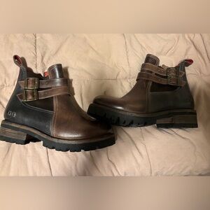 Bed Stu Brown Leather Ankle Booties